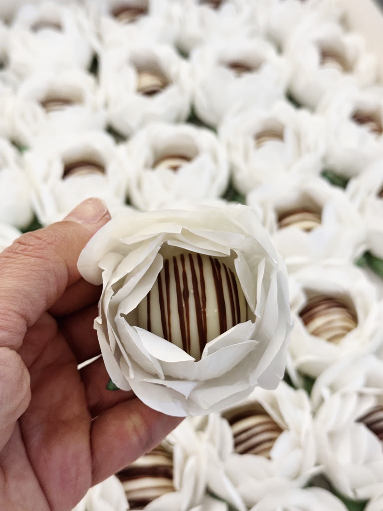 Flower-Wrapped Truffles