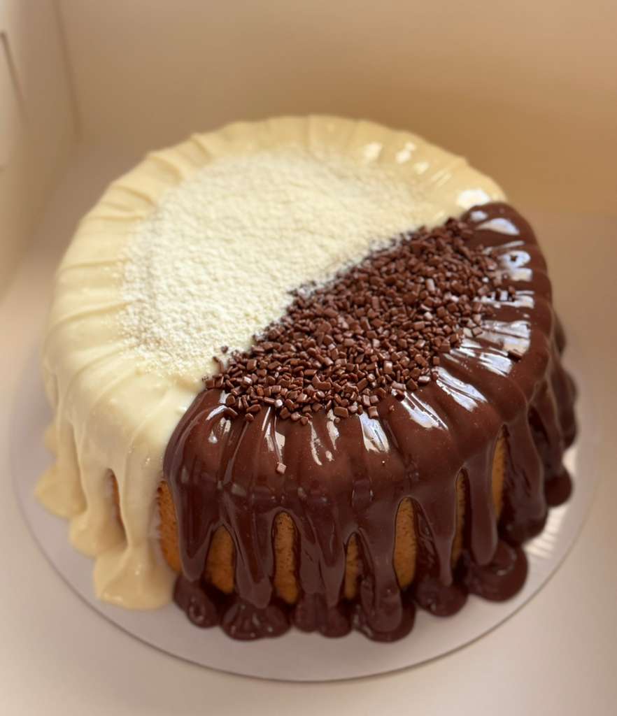 Ninho with Chocolate Volcano Cake